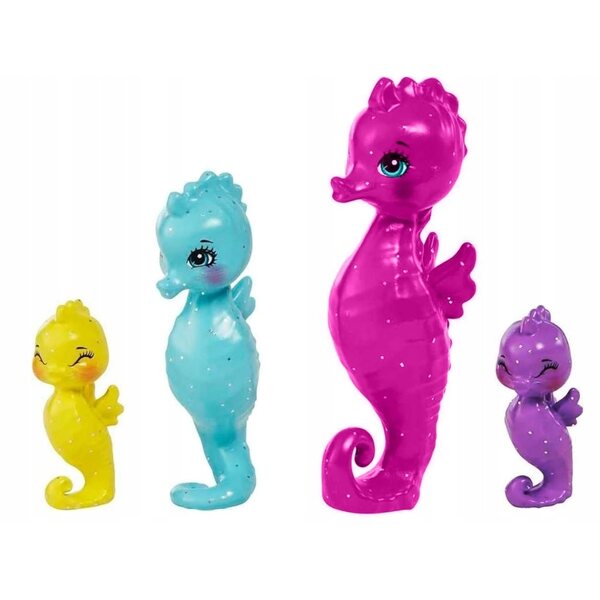 Enchantimals Sea Bunnies Family mit Sedda Seepferdchen Puppe Mattel