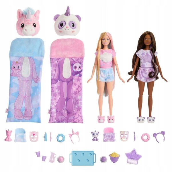 Barbie Cutie Reveal Set mit 2 Puppen und 2 Tieren – Kreativspiel 3+