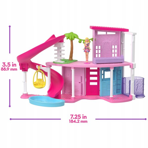 Barbie Mini BarbieLand Mini-Puppenhaus mit Minipuppe und Zubehör