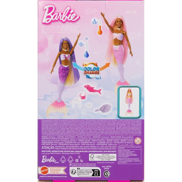 Barbie Brooklyn Sirena Cambio Colore con Accessori Mattel per Bambini 3+