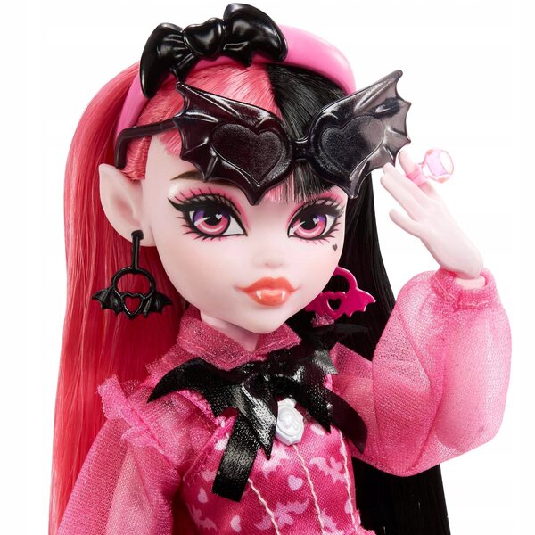 Lalcka Monster High Draculaura 25,5 cm mit modischer Kleidung und Accessoires