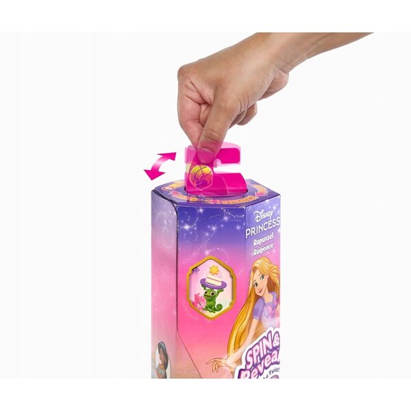 Bambola Rapunzel Disney Princess Spin Reveal con accessori e scenografia