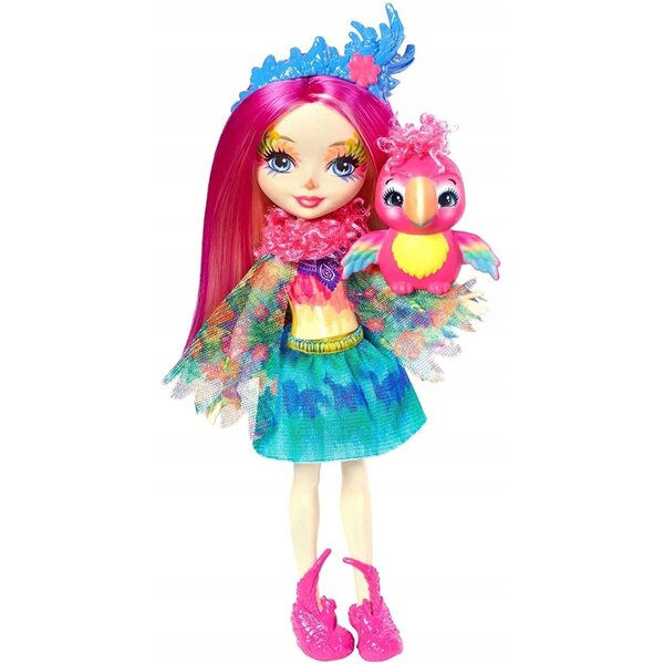 Enchantimals Peeki Parrot: 15 cm große Papageienpuppe für Kinder ab 4 Jahren