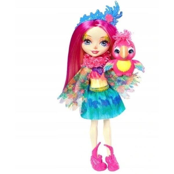 Enchantimals Peeki Parrot: 15 cm große Papageienpuppe für Kinder ab 4 Jahren