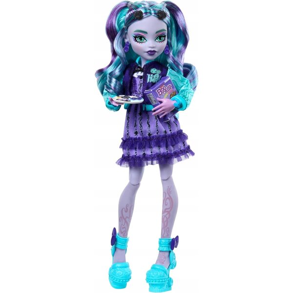 Bambola Mattel Monster High Twyla 29 cm - Collezione Fearbook per bambini 4+