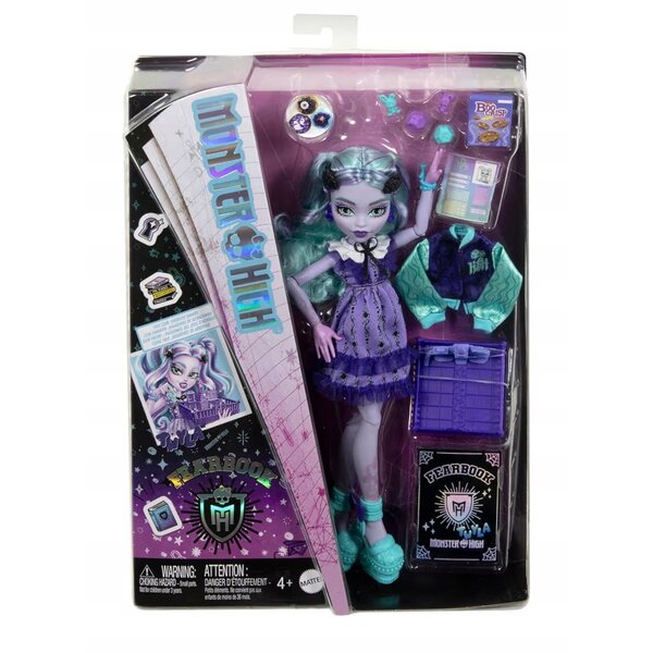 Bambola Mattel Monster High Twyla 29 cm - Collezione Fearbook per bambini 4+