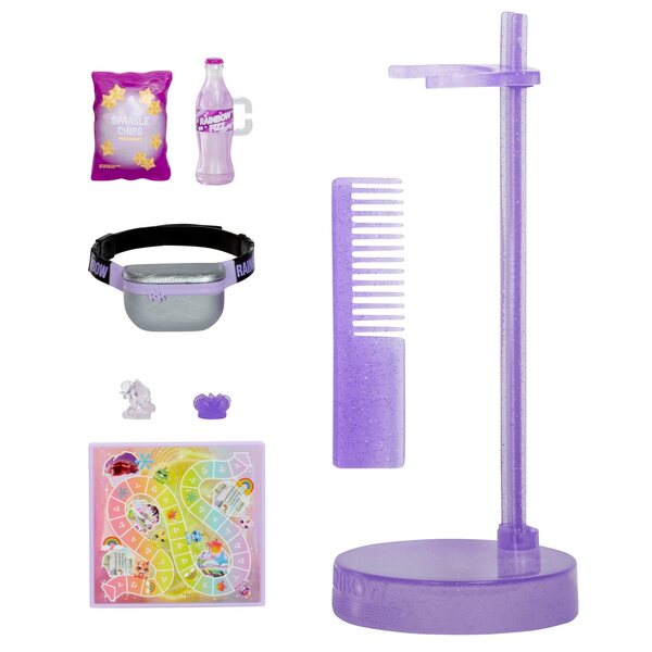 Bambola Rainbow High Viola Sparkle 30,5 cm con accessori per bambini 4+