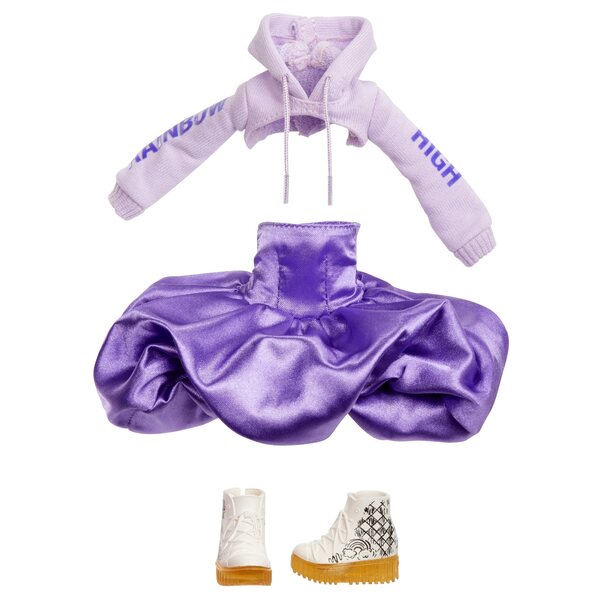 Bambola Rainbow High Viola Sparkle 30,5 cm con accessori per bambini 4+