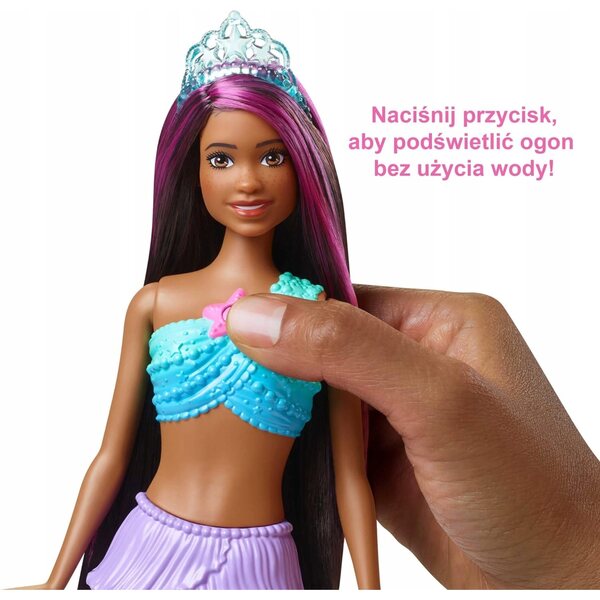 BARBIE Dreamtopia Syrenka mit magischen Lichtern und leuchtendem Schwanz für Kinder