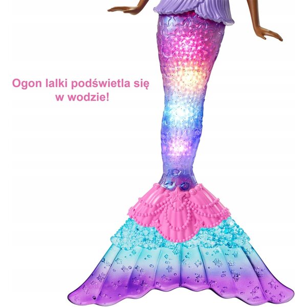 BARBIE Dreamtopia Syrenka mit magischen Lichtern und leuchtendem Schwanz für Kinder