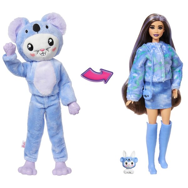 Bambola Barbie Cutie Reveal con costume da coniglietta e accessori, viola