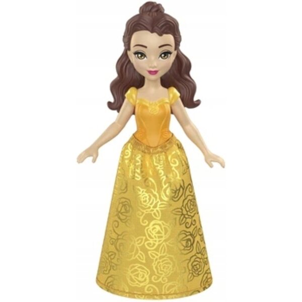 Lalèka Disney Princess Bella Mattel 9 cm mit Glitzerkleidung und Accessoires