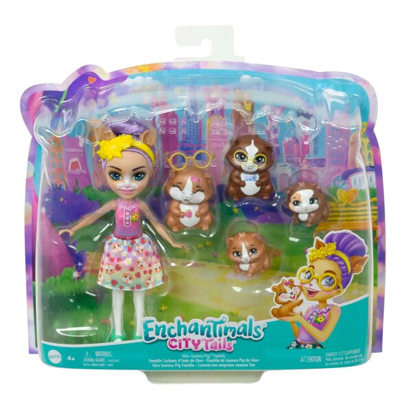 Enchantimals Glee Meerschweinchen mit 4 Meerschweinchenfiguren 15 cm