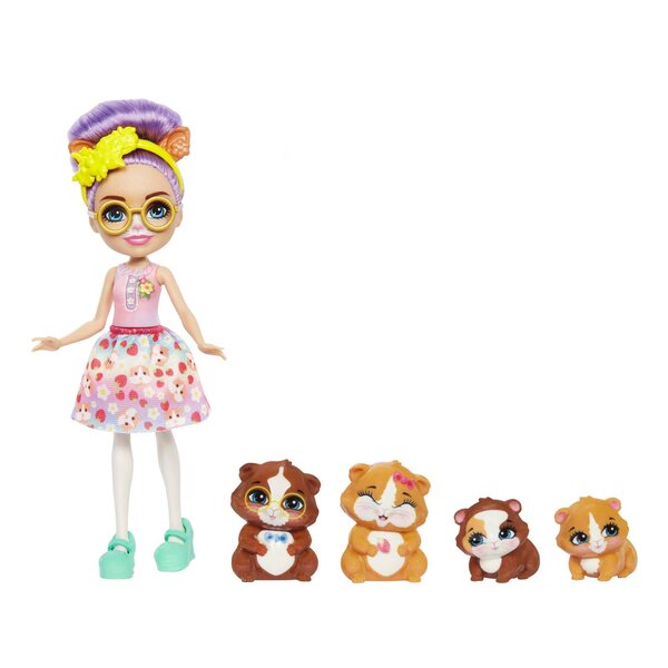 Enchantimals Glee Meerschweinchen mit 4 Meerschweinchenfiguren 15 cm