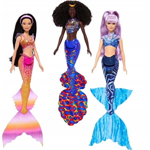 Set 7 bambole Mattel Disney La Sirenetta con Ariel e le sue sorelle in PVC e tessuto