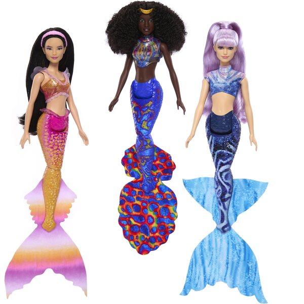 Set 7 bambole Mattel Disney La Sirenetta con Ariel e le sue sorelle in PVC e tessuto