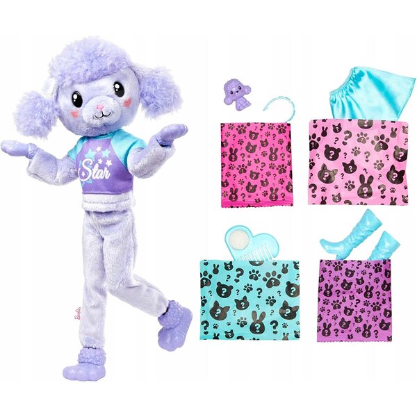 Barbie Cutie Reveal Pudelpuppe mit 10 Überraschungen und Verwandlungen