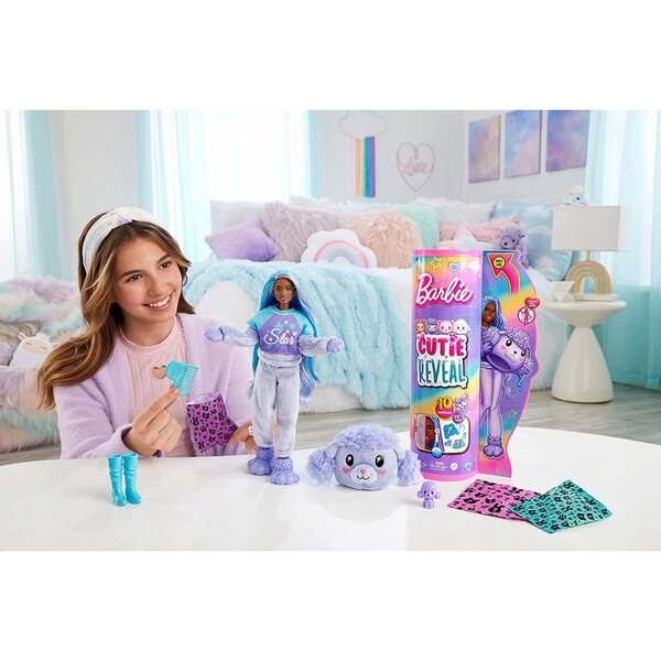 Barbie Cutie Reveal Pudelpuppe mit 10 Überraschungen und Verwandlungen