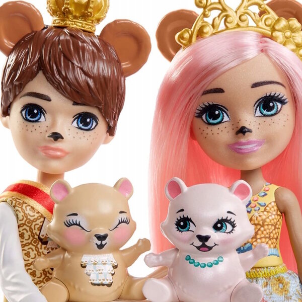 Enchantimals Royal Braylee und Bannon 15 cm großes Haustierpuppen-Set