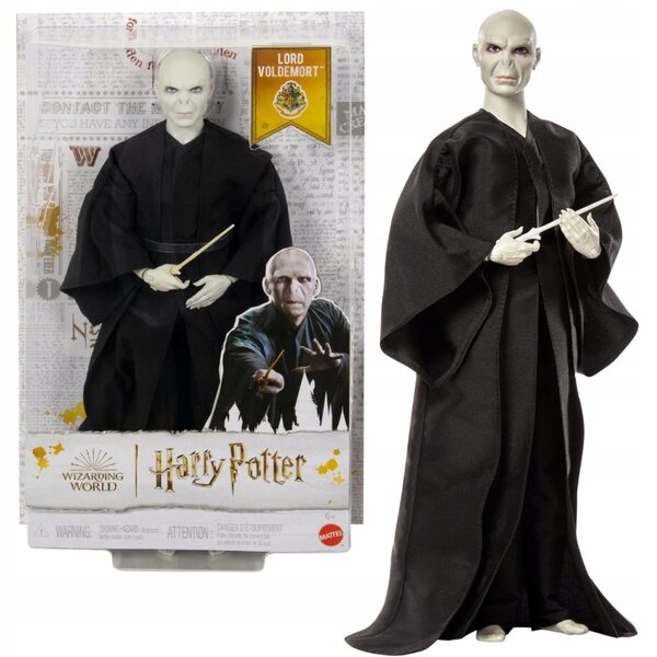 Bambola Lord Voldemort Harry Potter con Bacchetta Mattel per bambini dai 6 anni