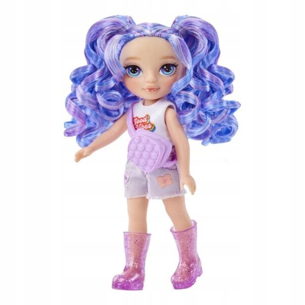 Bambola fashion Rainbow High Amethyst 14 cm con accessori originali per bambini
