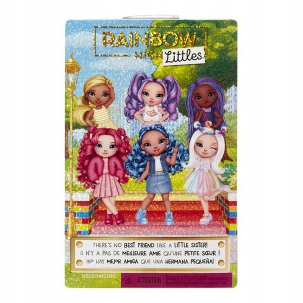 Bambola fashion Rainbow High Amethyst 14 cm con accessori originali per bambini