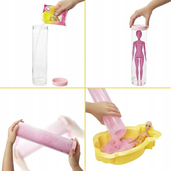 LALKA BARBIE COLOR REVEAL WAKACYJNA PIANA ANANAS zestaw do zabawy +3 lata