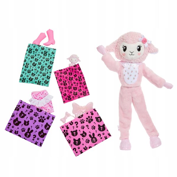 Barbie Cutie Reveal Rosa Ei mit Kostüm und Zubehör für Kinder ab 3 Jahren