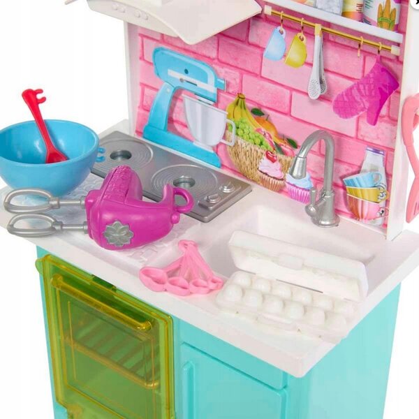 Barbie Brooklyn und Malibu Backset mit Küchenzubehör