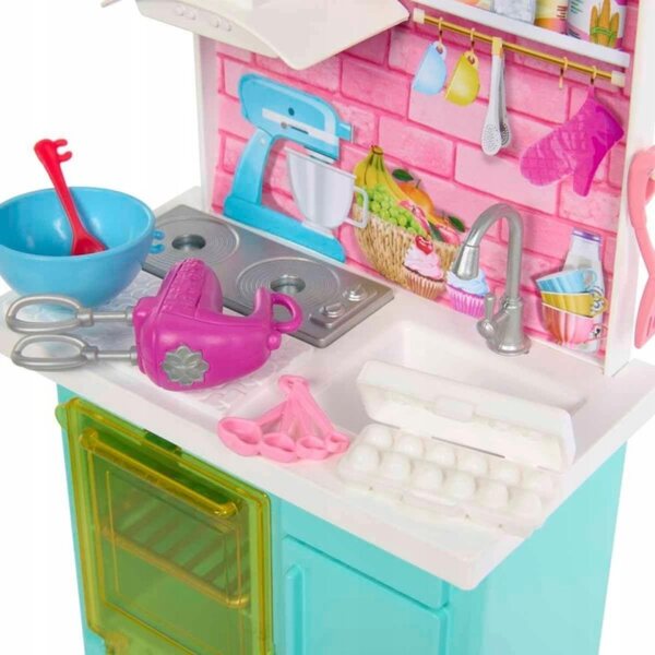 Barbie Brooklyn und Malibu Backset mit Küchenzubehör