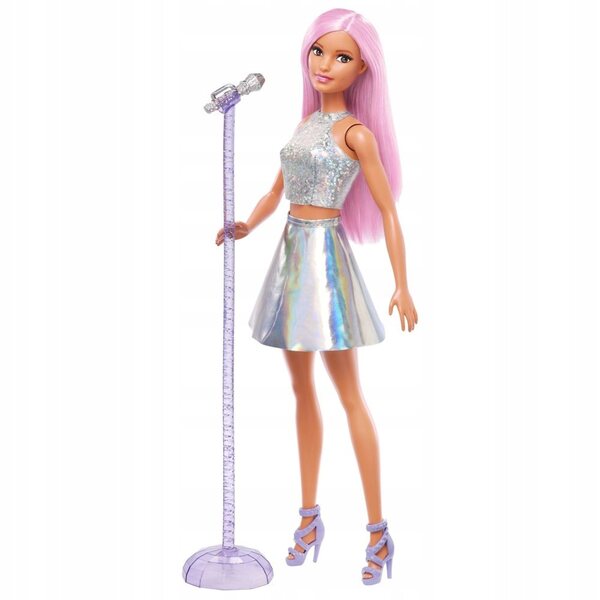 Barbie Pop Star 25 cm mit Mikrofon und Ständer: eine Puppe für Spaß und Träume