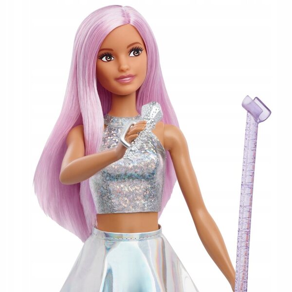 Barbie Pop Star 25 cm mit Mikrofon und Ständer: eine Puppe für Spaß und Träume