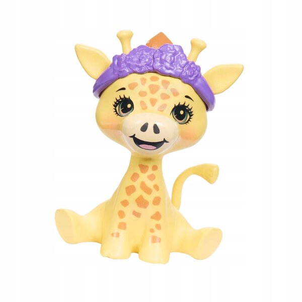 Mattel Enchantimals Deluxe Giraffa bambola con 5 accessori e animale Pawl