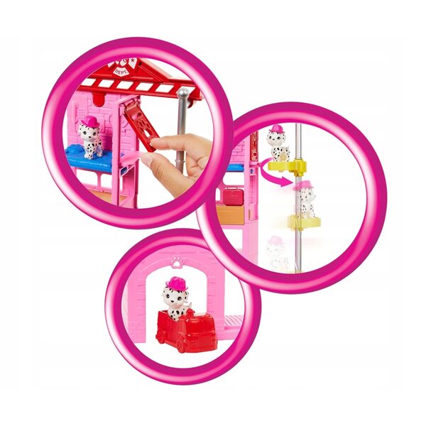 Barbie Feuerwehrmann mit Feuerwache und Zubehör – Spielset für Kinder ab 3 Jahren