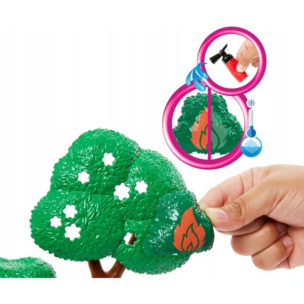 Barbie Feuerwehrmann mit Feuerwache und Zubehör – Spielset für Kinder ab 3 Jahren