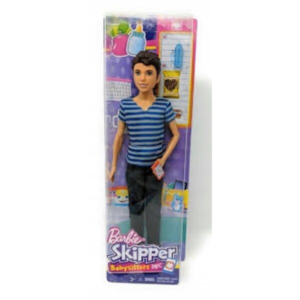 Barbie Skipper Club Opiekunek mit Puppe und 5 Zubehörteilen für Kinder ab 3 Jahren
