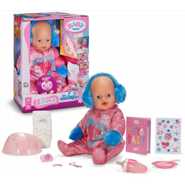 Baby Born Emma Bambola 43 cm interattiva con 10 funzioni senza batterie