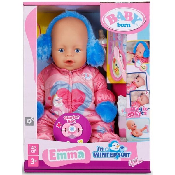Baby Born Emma Bambola 43 cm interattiva con 10 funzioni senza batterie