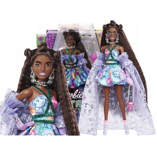 Barbie Extra Fancy Teddybär mit Zubehör und Stofftieren für Kinder ab 3 Jahren