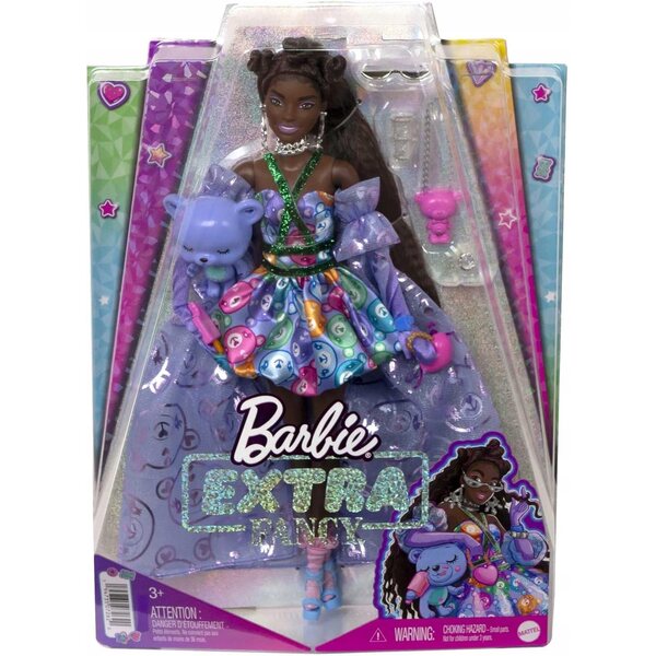 Barbie Extra Fancy Teddybär mit Zubehör und Stofftieren für Kinder ab 3 Jahren