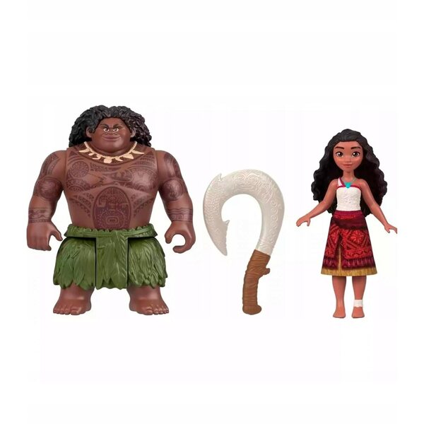 Set 2 Bambole Vaiana e Maui Disney Mattel - Avventure Oceano 3+