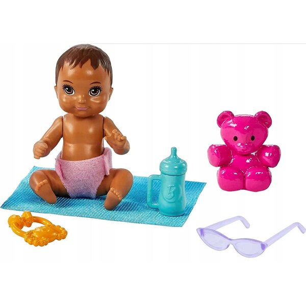 Barbie Skipper mit Puppe und Kinderwagenspiel für Kinder ab 3 Jahren