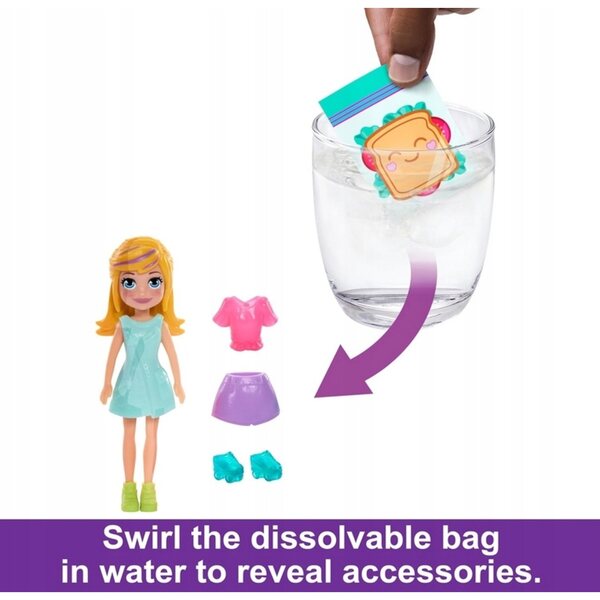 Polly Pocket Little Stylist Tourelle portable avec poupée et accessoires