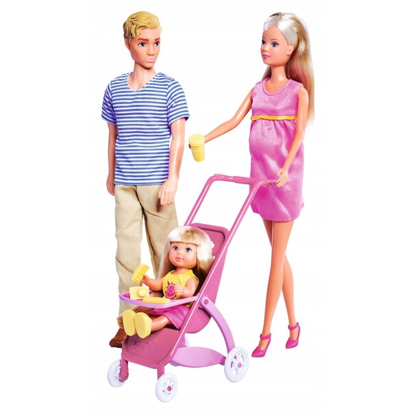 Simba Steffi Love Happy Family комплект с 4 кукли и пълни аксесоари
