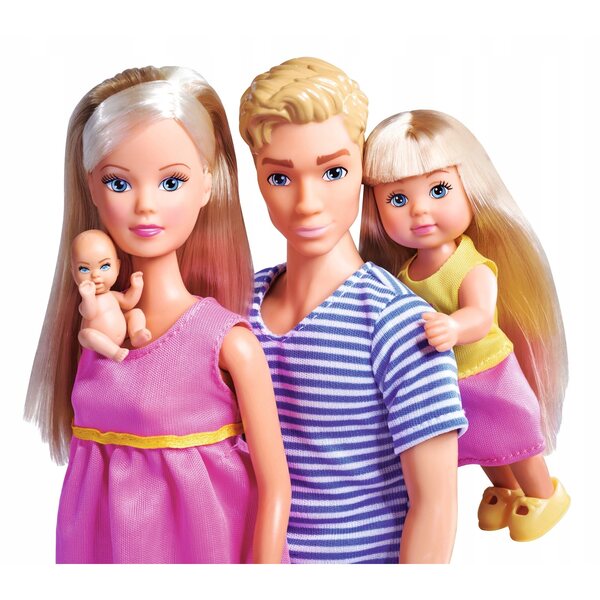 Simba Steffi Love Happy Family комплект с 4 кукли и пълни аксесоари