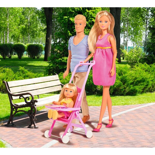 Simba Steffi Love Happy Family комплект с 4 кукли и пълни аксесоари