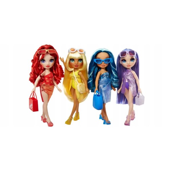 Rainbow High Sunny Madison Bambola alla moda in costume da bagno giallo con accessori