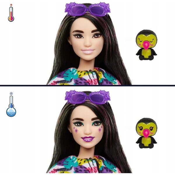 BARBIE CUTIE REVEAL seria dżungla LALKA W PRZEBRANIU TUKAN