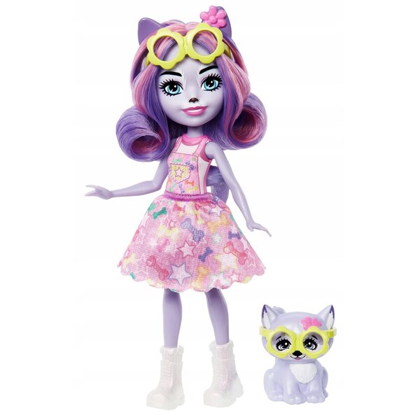 Bambola Enchantimals Hadley Husky con Animale Domestico 15 cm Mattel