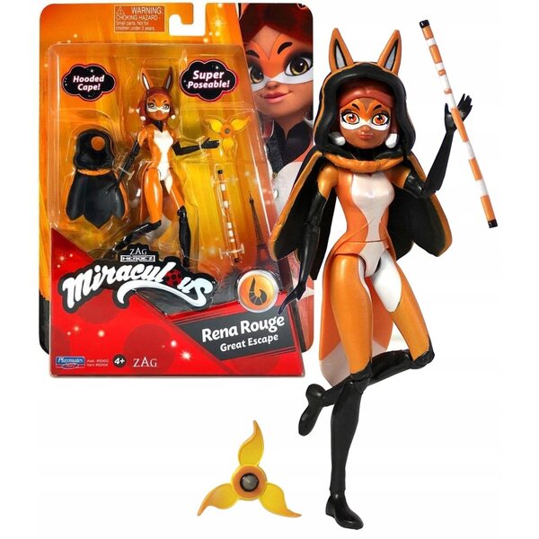 Miraculous Rena Rouge 22 cm mit Zubehör - Playmates Toys Biedronka und Nero Kot